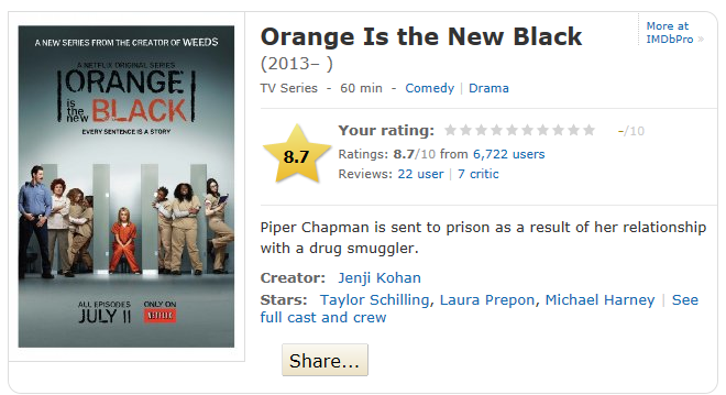 [추천!!고화질] 오렌지이즈더뉴블랙 시즌1 완결 [01-13화] Orange Is The New Black