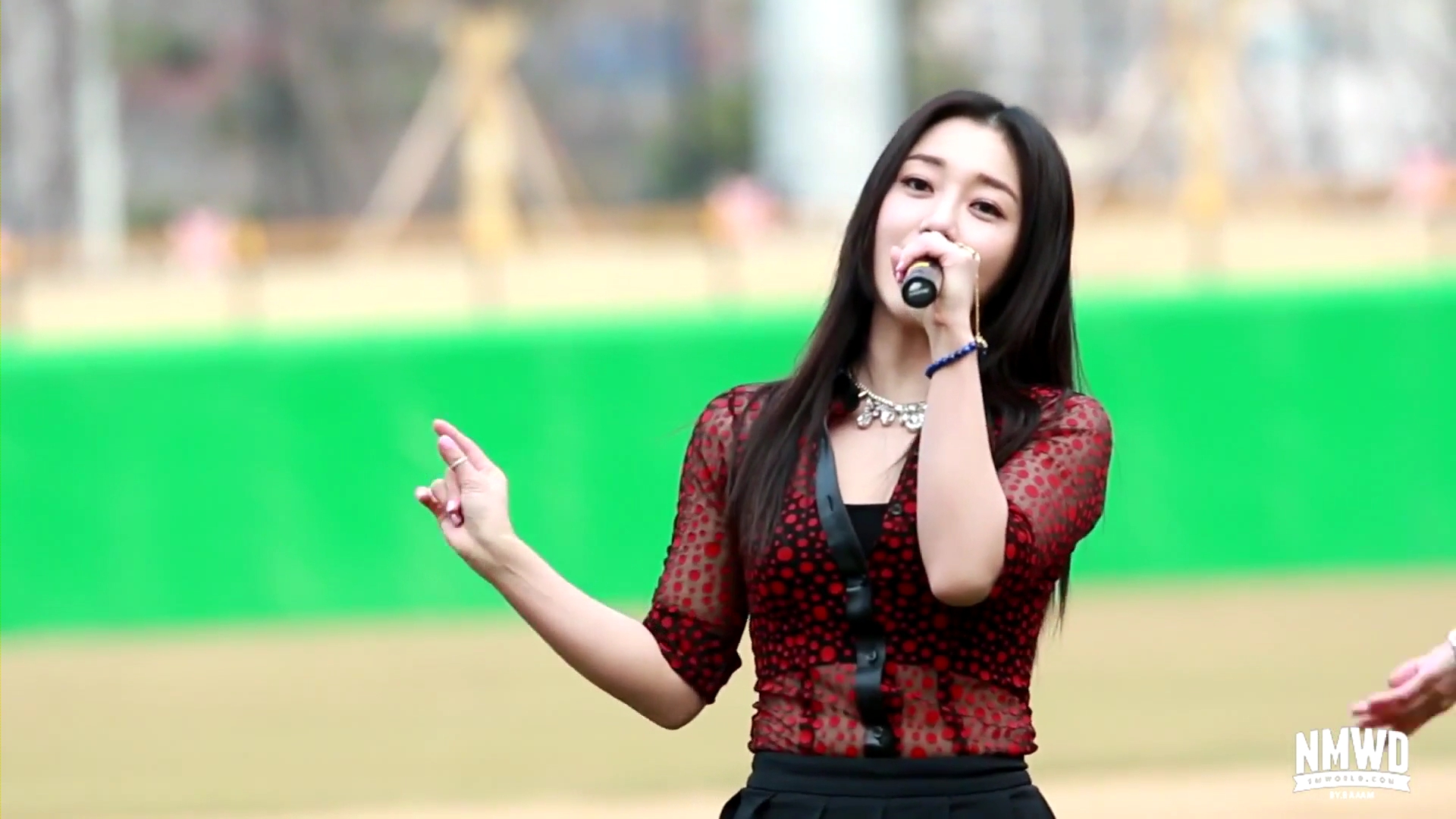 [직캠] 140308 나인뮤지스 (세라) - 광주야구장 개장식 공연