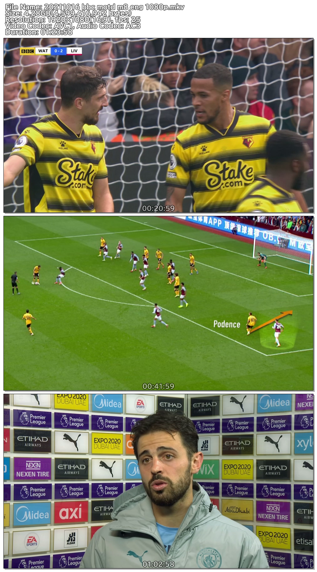 [EPL 8R] BBC 매치 오브 더 데이 MOTD