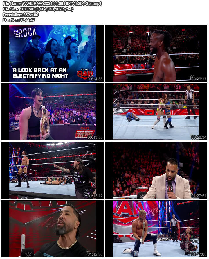 WWE RAW 2024 01 08 HDTV H264 Star   202401092212012354hb09FEJhlvN 